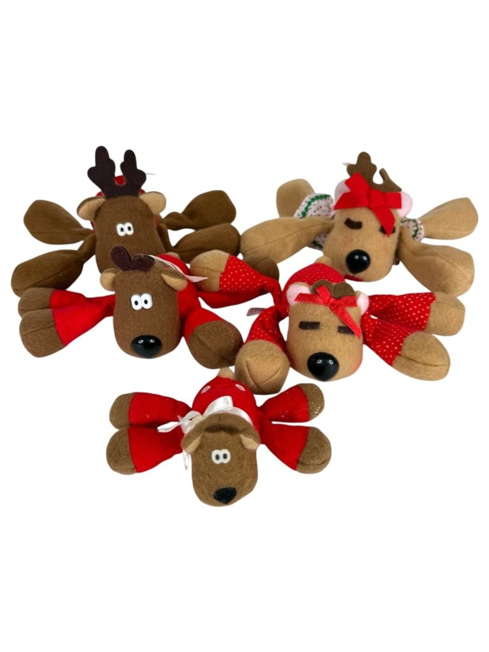 1986 Hallmark Burger King Rodney Reindeer and Friends Plush Ramona Randy Rhonda